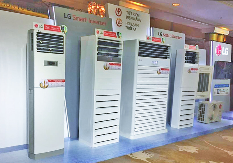 máy lạnh tủ đứng lg