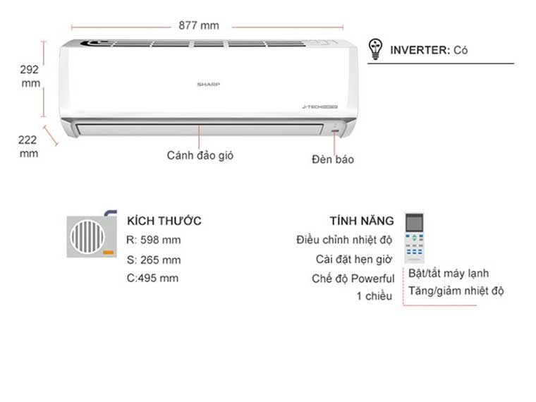 may-lanh-sharp-x18zw-inverter